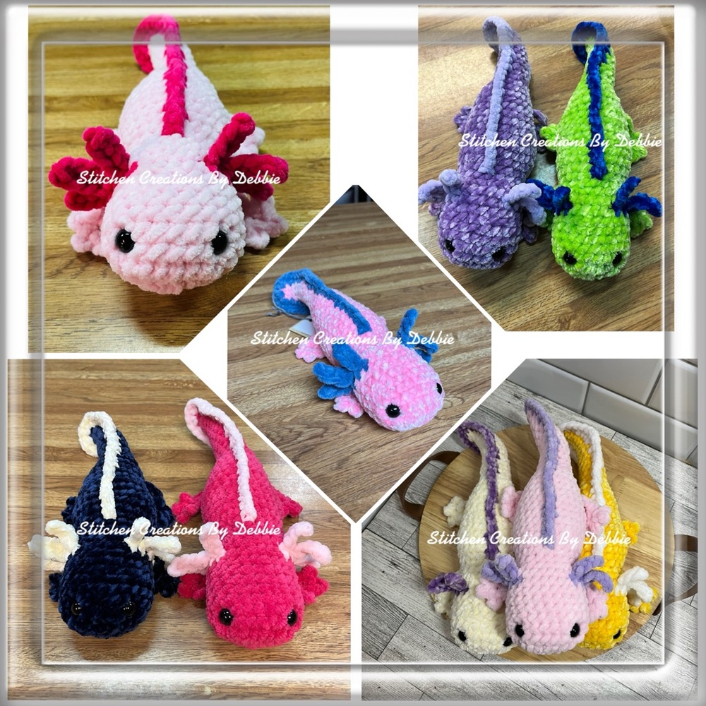 Plush Axolotl Toy Amigurumi